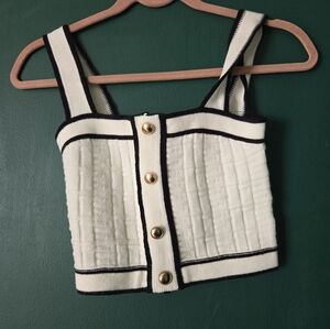 H&M Cropped Shirt Xs